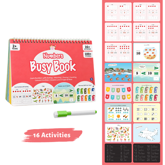 Number Busy Book                                    (Ages 2 to 5 )