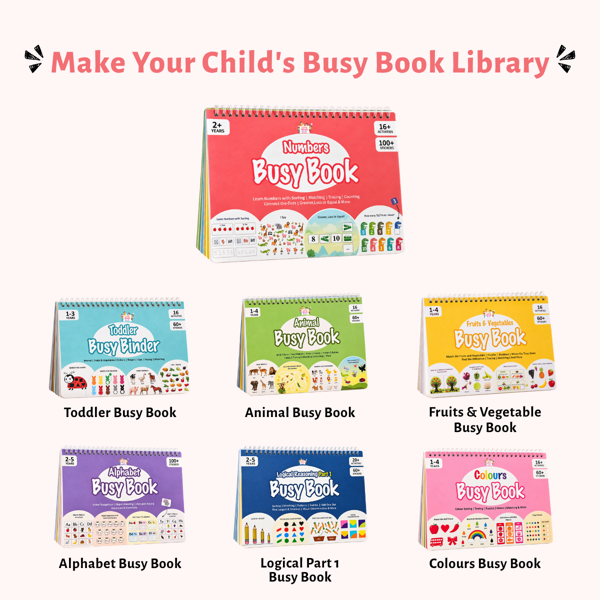 Number Busy Book                                    (Ages 2 to 5 )