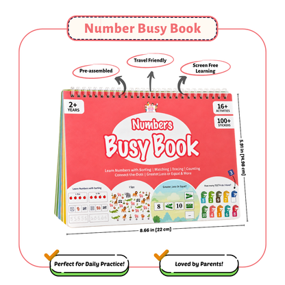 Number Busy Book                                    (Ages 2 to 5 )