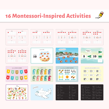Number Busy Book                                    (Ages 2 to 5 )