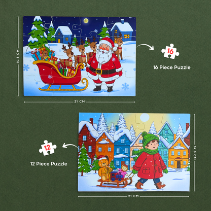 2-IN-ONE CHRISTMAS PUZZLE