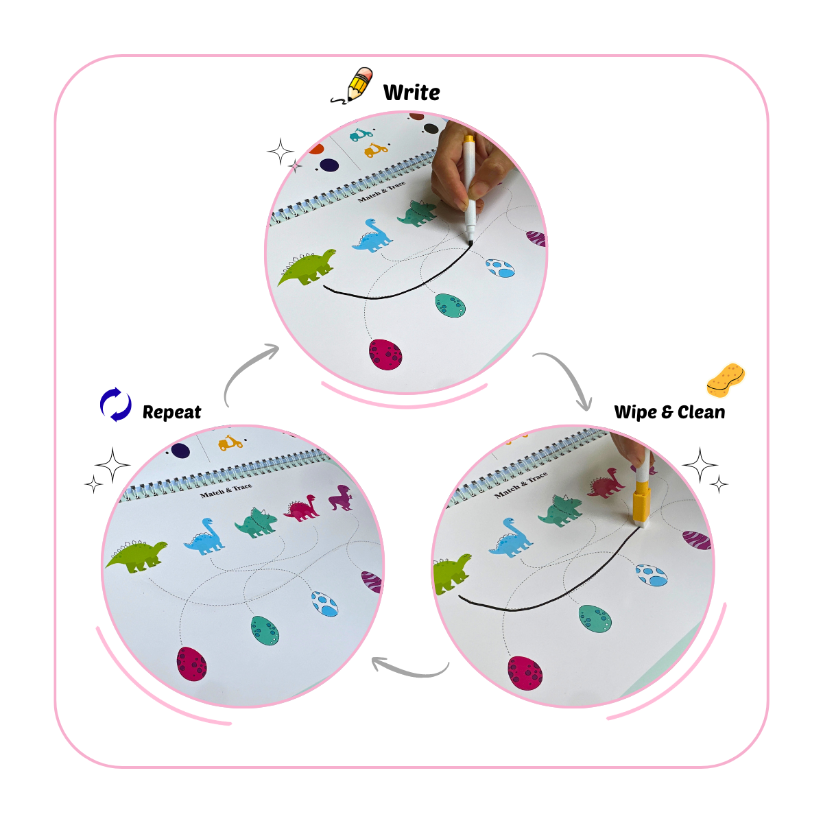 Baby Steps Combo-Fruits & Vegetables Animal and Colours Busy Book