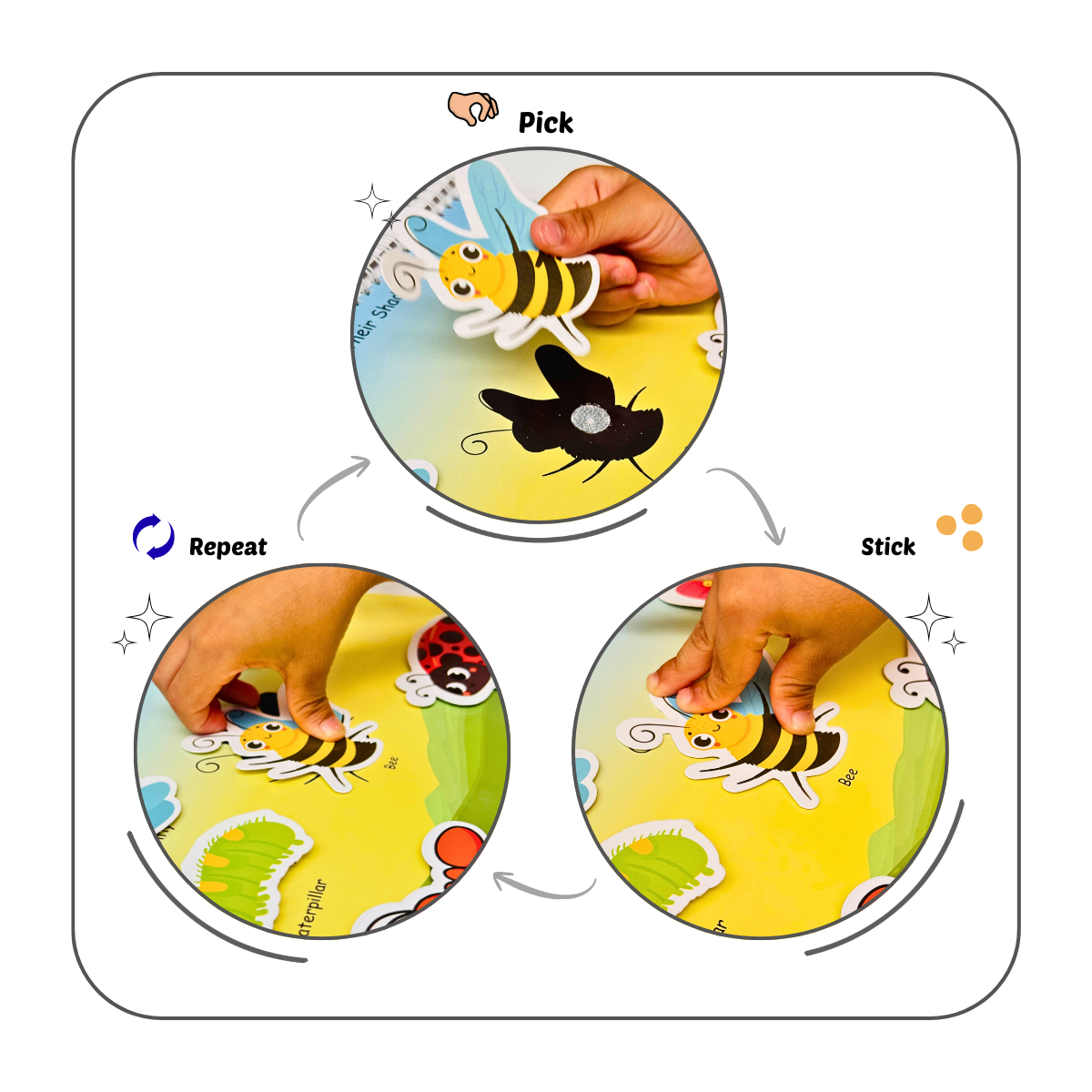 Baby Steps Combo-Fruits & Vegetables Animal and Colours Busy Book