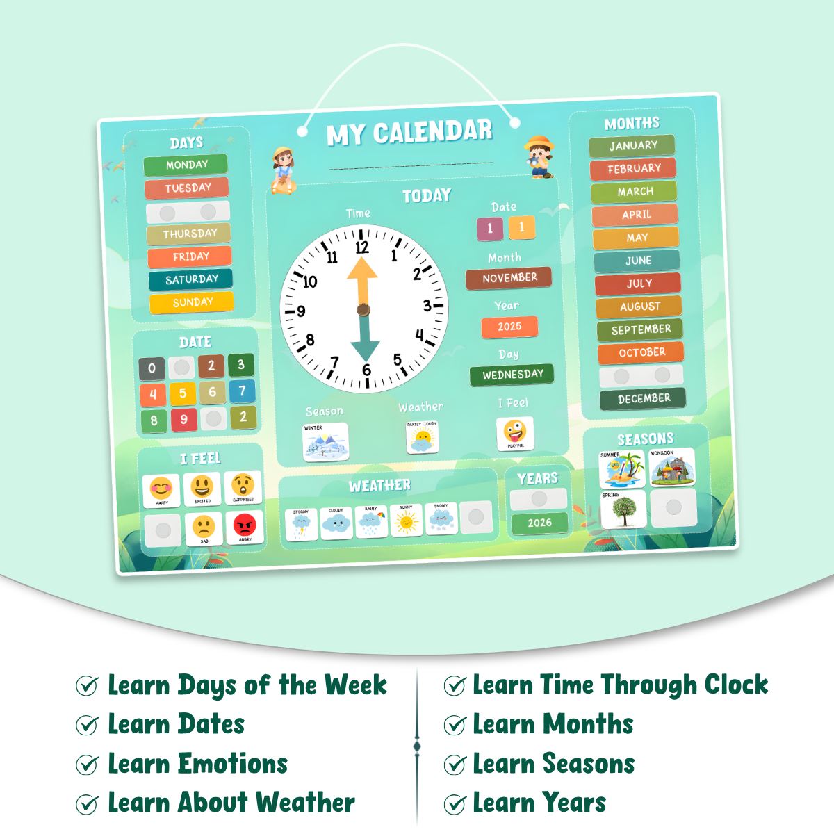 My Daily Calendar & Clock