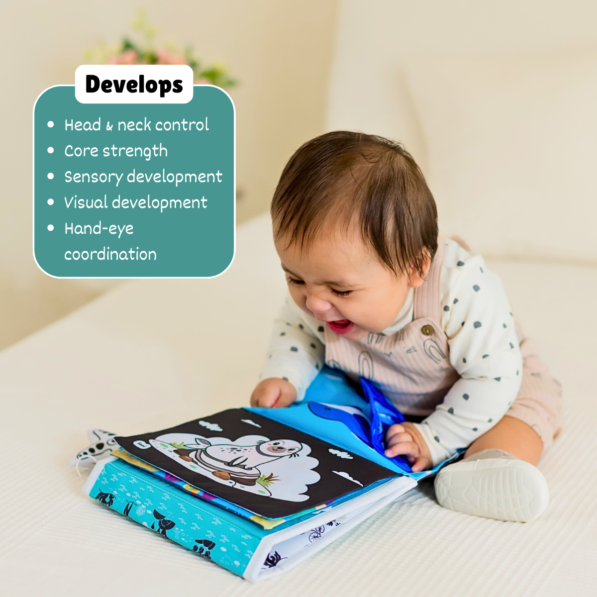 Crinkle Tummy Time Book + Mat (Coming soon)