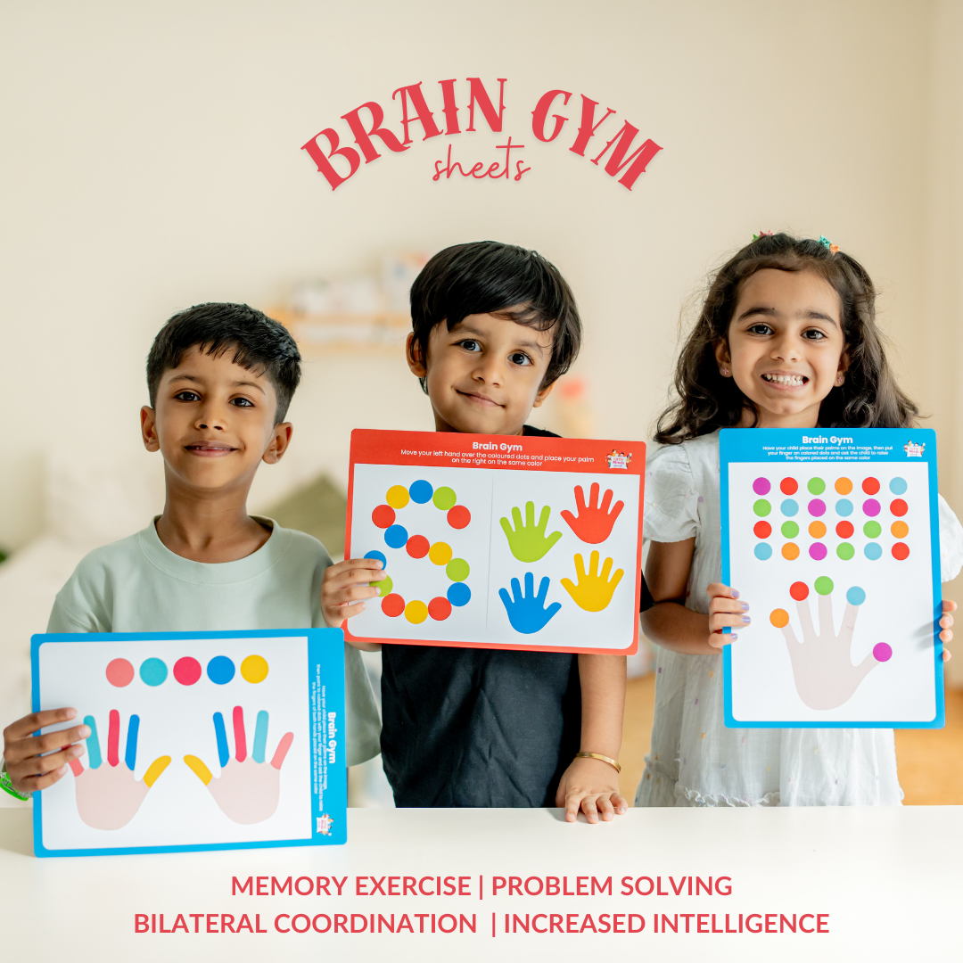 Brain Gym Worksheets (Ages 2 to 6 years) – Little Minds At Work