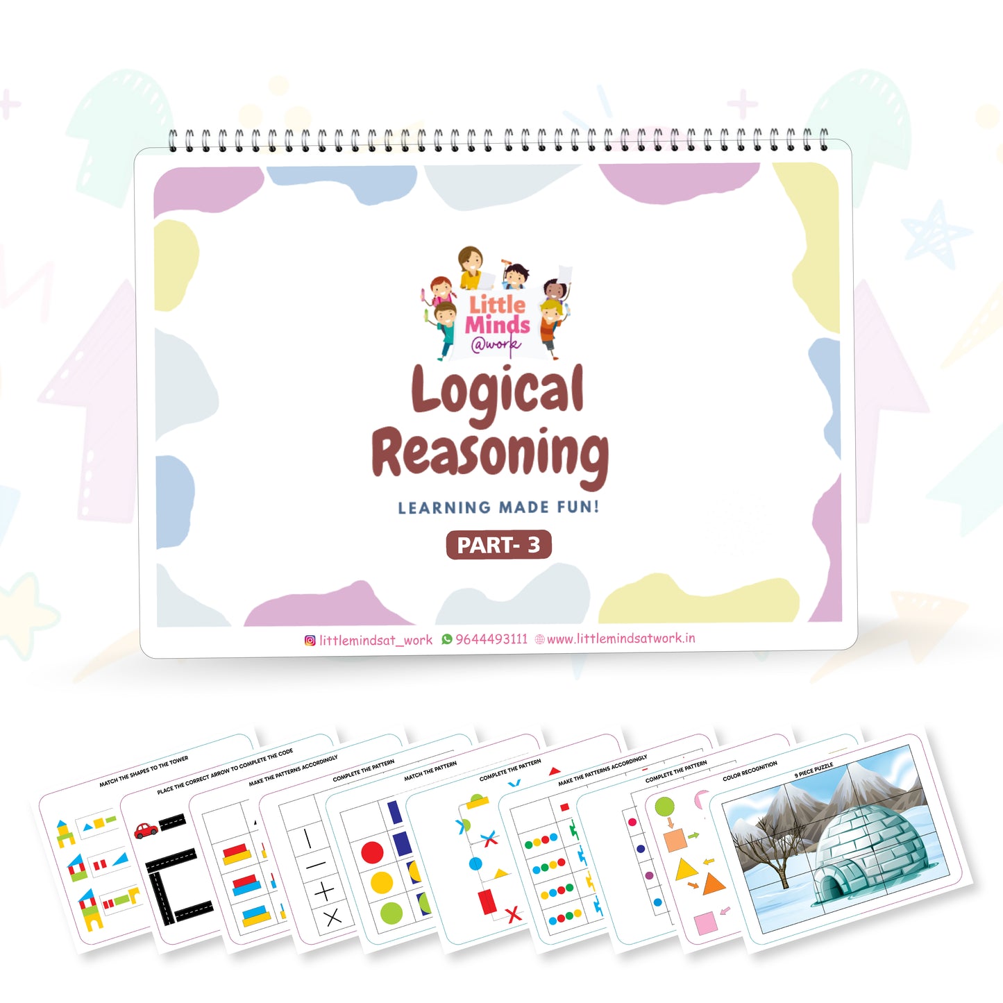 Logical Reasoning Binder Part-3 (Ages 4 to 6 years)