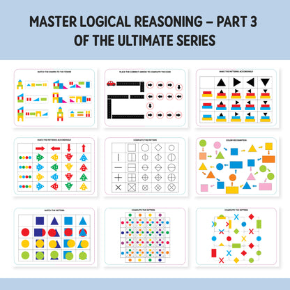 Logical Reasoning Binder Part-3 (Ages 4 to 6 years)